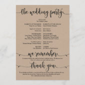 We doen een trouwprogrammakaart voor 5x7 design v3 programmakaart (Achterkant)