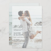 We doen een uitnodiging voor een bruiloft (Voorkant / Achterkant)