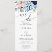 We doen een weddenschap met Navy Blooms Programmakaart (Voorkant)