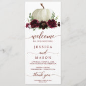 We doen een weddenschapsprogramma voor de Herfst v Programmakaart (Voorkant)