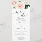 We doen een weddenschapsprogramma waarbij blozems programmakaart (Voorkant)