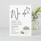 We doen eenvoudige moderne Herfst Thanksgiving Kaart (Staand voorkant)