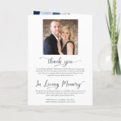 We doen elegante blauwe Waterverf Rozen Boho bruil Programma (Achterkant)