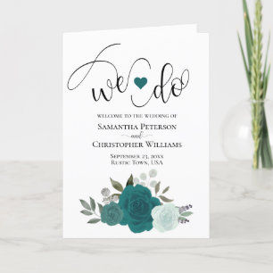 We doen elegante Blauwgroen & Aqua Rozen Boho brui Programma