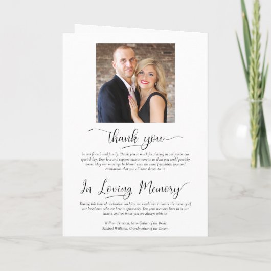 We doen elegante Bleke Blush Pink Rose Wedding Programma (Achterkant)