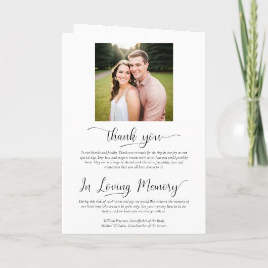 We doen elegante Bleke perzik Roos gevouwen bruilo Programma (Achterkant)