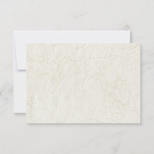 We doen elegante bloemen botanische bruiloft RSVP kaartje (Achterkant)