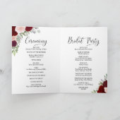 We doen elegante Bourgondische Blush Boho Rozen br Programma (Binnen)