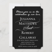 We doen elegante foto bruiloft uitnodiging (Achterkant)