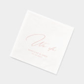 We doen elegante gepersonaliseerde bruiloft kallig folie servetten (Links)