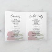 We doen elegante lange gestempelde rode roos bruil programma (Binnen)