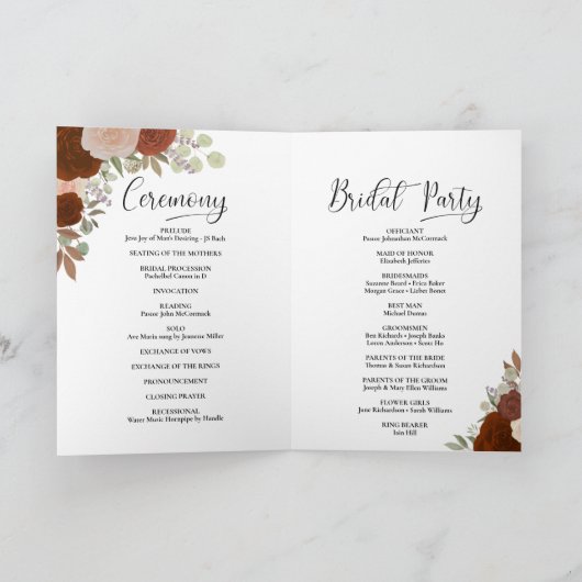 We doen elegante roest Sinaasappel Rozen Boho brui Programma (Binnen)