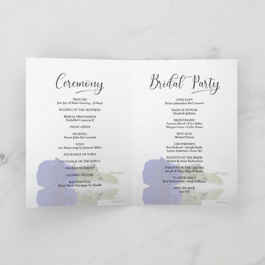 We doen elegante Royal Blue of Cobalt Roos bruilof Programma (Binnen)