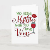 *****WE DOEN*** EN KIJKEN NAAR DE MISTLETOE! FEESTDAGEN KAART (Voorkant)