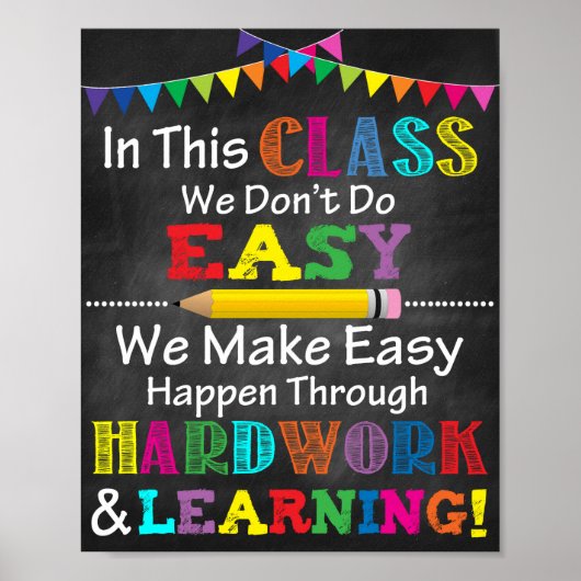 We doen geen Easy Classroom Poster (Voorkant)