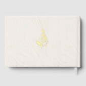 WE DOEN geperste bloemen Shabby Garden Chic bruilo Gastenboek (Achterkant)