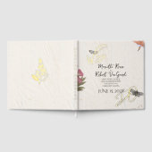 WE DOEN geperste bloemen Shabby Garden Chic bruilo Gastenboek (Volledig)