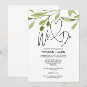 We doen gewoon moderne bruine Eucalyptus Kaart (Voorkant / Achterkant)