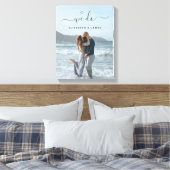 We doen handgeschreven Script Couple Photo Canvas Afdruk (Insitu (Slaapkamer))