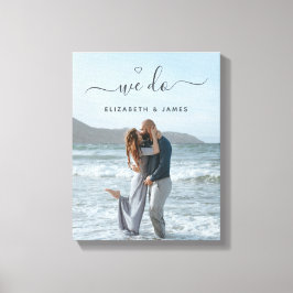We doen handgeschreven Script Couple Photo Canvas Afdruk