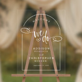 We doen handgeschreven script Modern Wedding Welko Acryl Bord