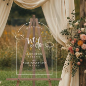 We doen handgeschreven script Modern Wedding Welko Acryl Bord