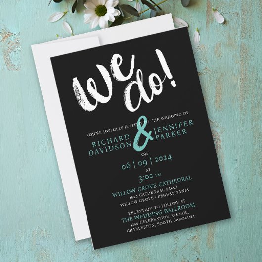 We doen hedendaagse minimale bruid en bruidegom br kaart