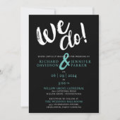 We doen hedendaagse minimale bruid en bruidegom br kaart (Voorkant)