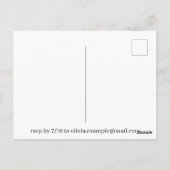 We doen het - Het zoenen van een paar op een weide Briefkaart (Achterkant)