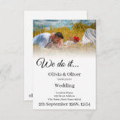 We doen het - Het zoenen van een paar op een weide Kaart (Voorkant / Achterkant)