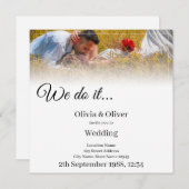 We doen het - Het zoenen van een paar op een weide Kaart (Voorkant / Achterkant)