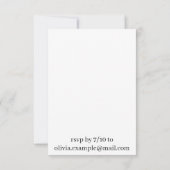 We doen het - Het zoenen van een paar op een weide RSVP Kaartje (Achterkant)