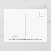 We doen het - Het zoenen van een paar op een weide Uitnodiging Briefkaart (Achterkant)