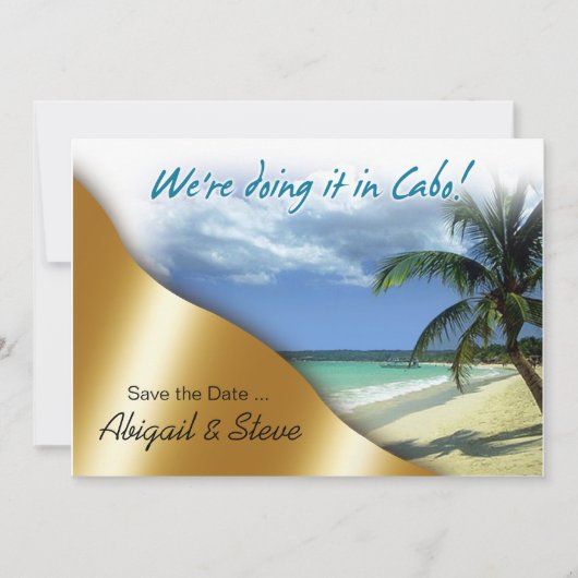 We doen het in Cabo! Save the Date (Voorkant)