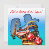We doen het in Vegas Wedding Kaart (Voorkant)