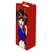 We doen het met een wijnzak wijn cadeautas (Voorkant Gekanteld)