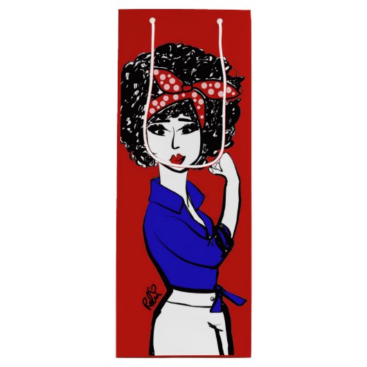 We doen het met een wijnzak wijn cadeautas (Voorkant)