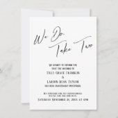 We doen het, neem er twee: een vertraagde bruiloft kaart (Voorkant)