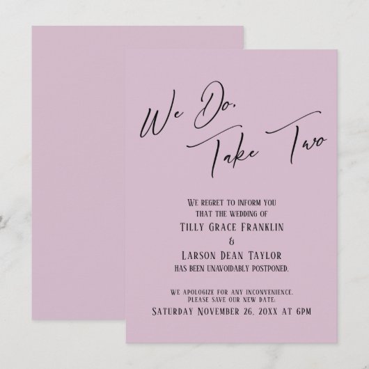 We doen het, neem twee: Vertraagde weddenschap lic Kaart (Voorkant / Achterkant)