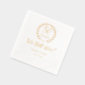 "We doen het nog steeds" 50ste bruiloft Jubileum Folie Servetten (Links)