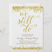 We doen het nog steeds | Faux Gold Foil Jubileum P Kaart (Voorkant)