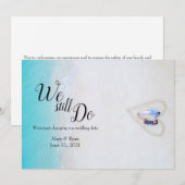 We doen het nog steeds | Uitstel huwelijk Eenvoudi Kaart (Voorkant / Achterkant)