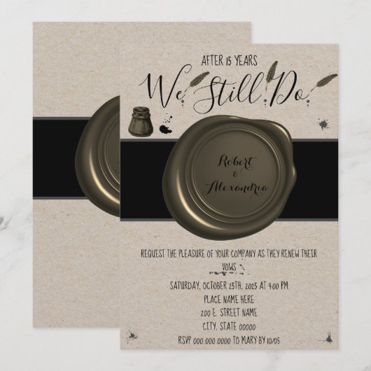 We doen het nog steeds | Verlenging van het Jubile Kaart (Voorkant / Achterkant)