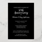 We doen het nog steeds - Weddenschap Jubileum Foto Folie Uitnodiging (Achterkant)