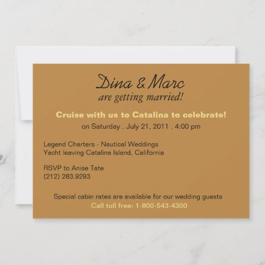 We doen het op een jacht Save the Date II (Achterkant)