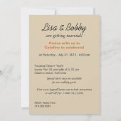 We doen het op een Yacht Wedding Collage Kaart (Achterkant)