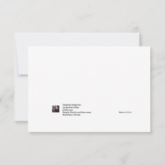 We doen het op het strand RSVP Save The Date (Achterkant)