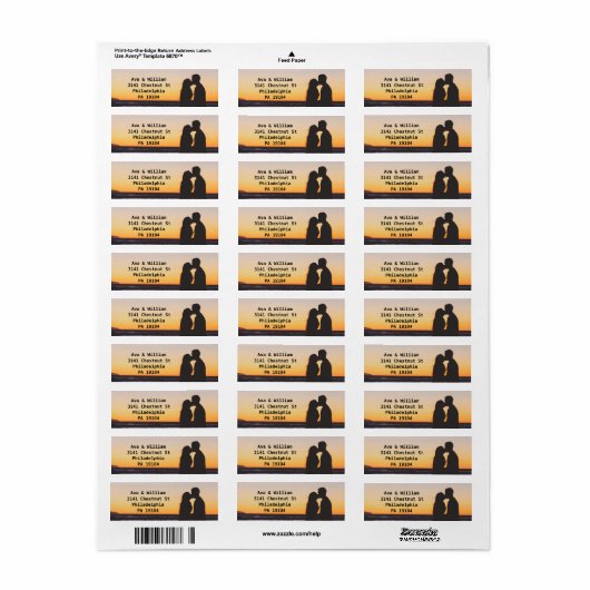 We doen het - Zonnehuwelijk - Retouradres Etiket (Full Sheet)