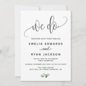 We doen huwelijksuitnodiging kaart (Voorkant)