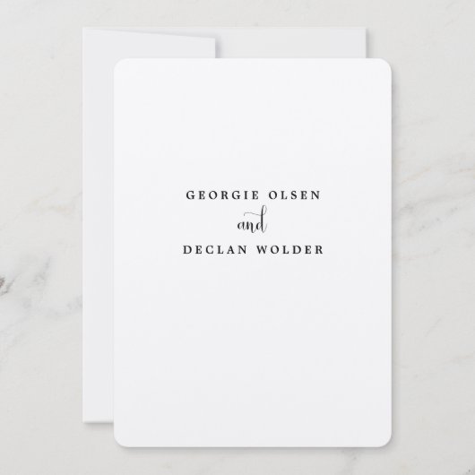 We doen  kalligrafie bruiloft kaart (Achterkant)